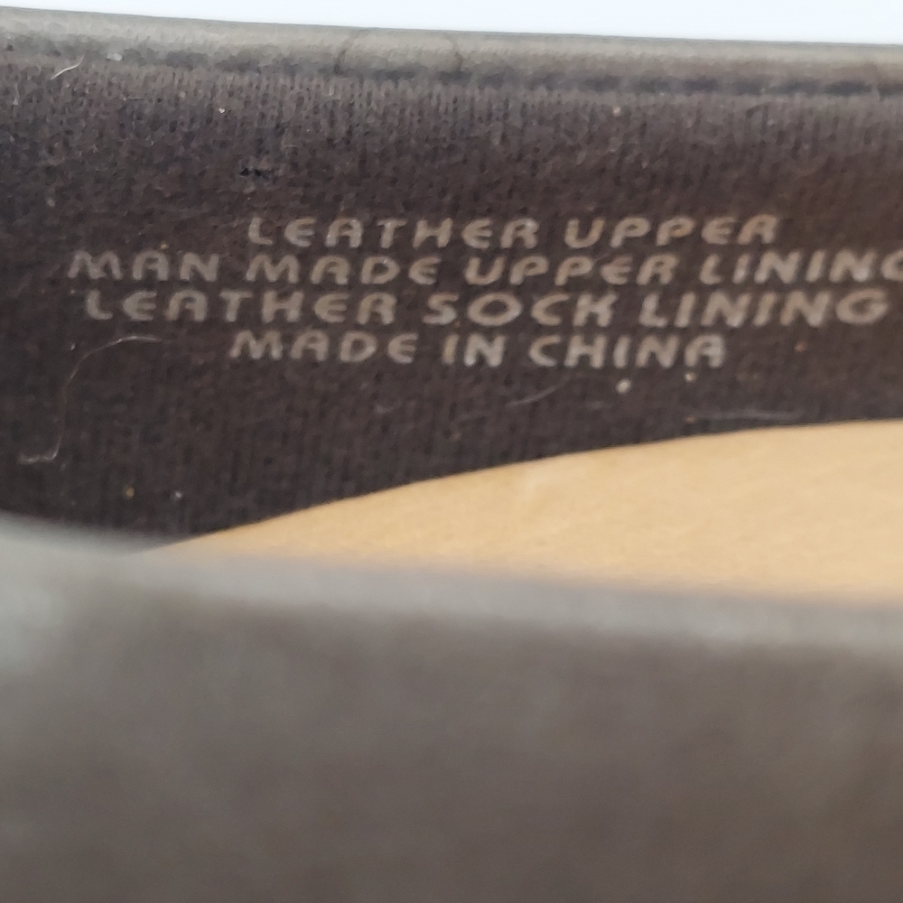 Earth Tamarack Dark Gray Leather Padded Insoles Pumps Heels Size 9.5B - Picture 10 of 11